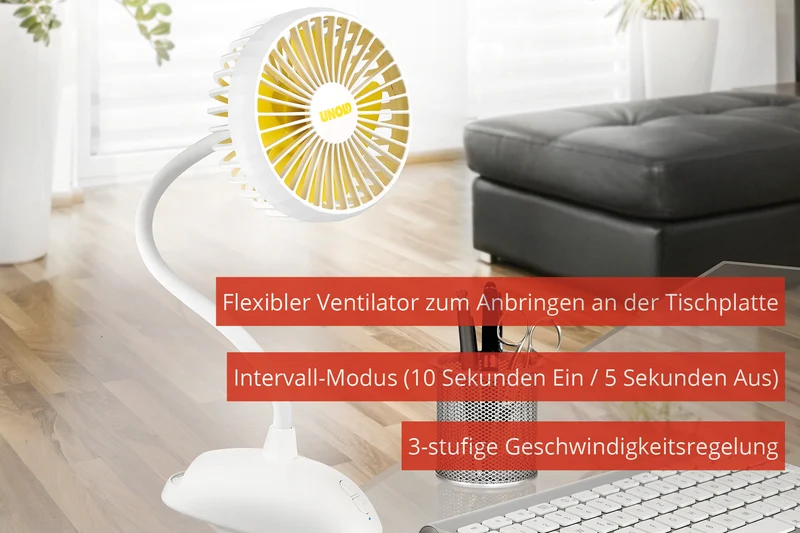 Ventilatoren-Set Tischventilator Breezy Clip + Handventilator Breezy Swing