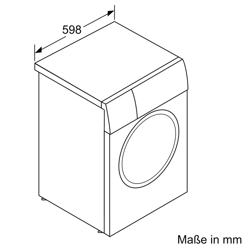 Sonderangebot: Bosch Serie 6 Waschmaschine WUU28TH1, unterbaufähig - Frontlader 8 kg 1400 U/min.