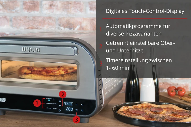 Luigi Pizzaofen + Pizzastein & Pizzaschieber