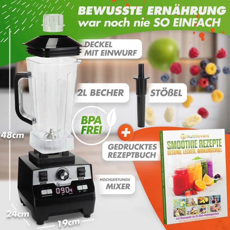 NUTRI-BLENDER MAX Hochleistungsmixer + NUTRI-ICE MAKER Eiswürfelmaschine | Spar-Bundle