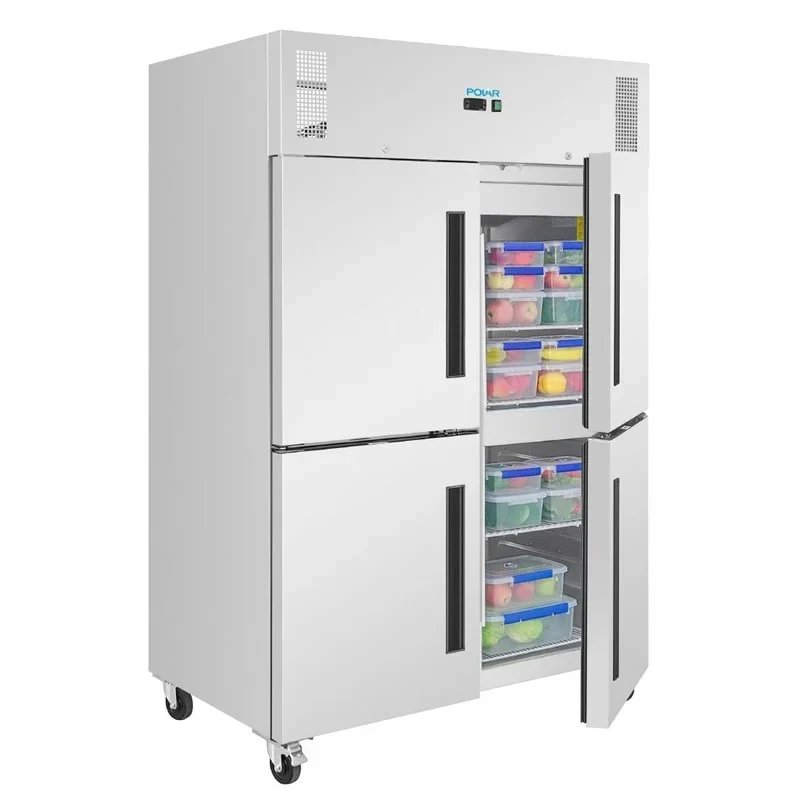 Polar Gastro-Kühlschrank Serie G 1200 Liter, 4-türig, Edelstahl
