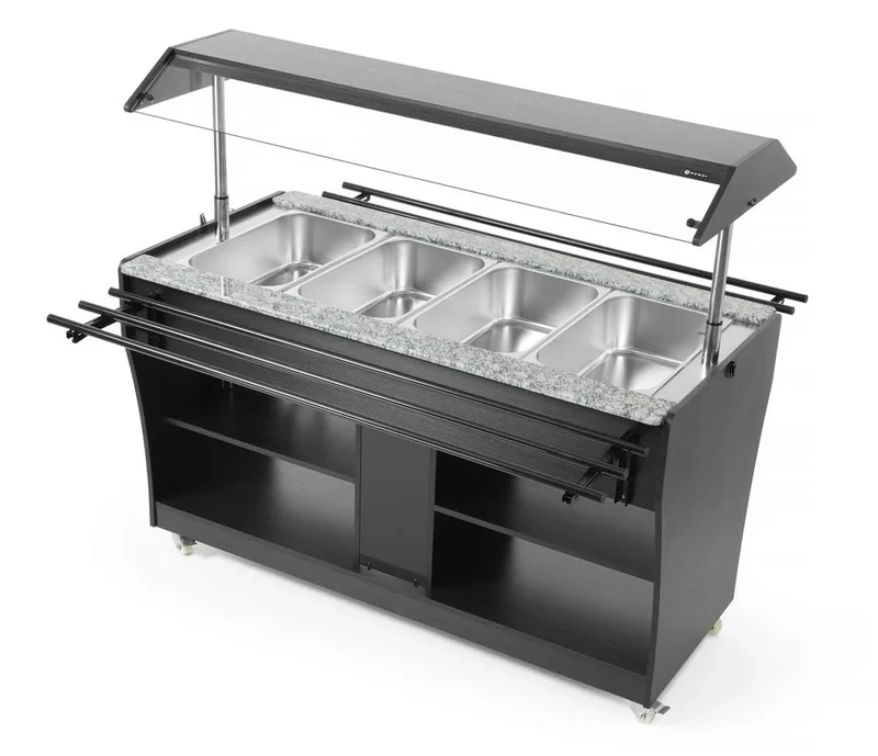 Hendi Warmbuffet , 4 x GN 1/1, fahrbar