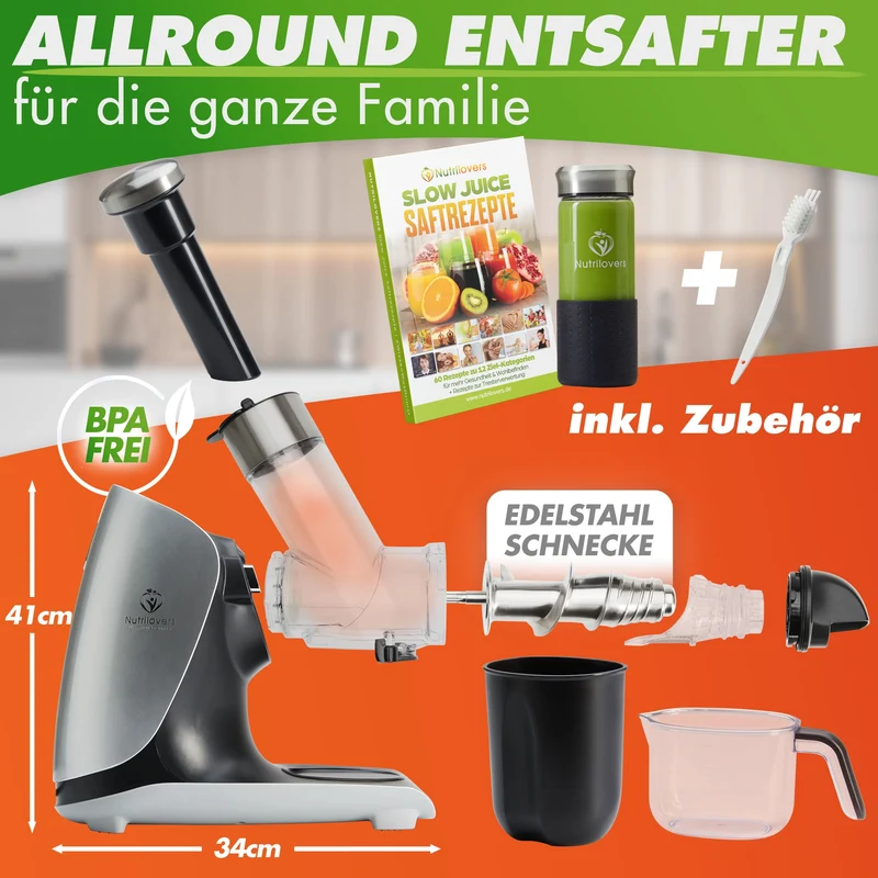 GREEN-PRESS MAX Slow Juicer + NUTRI-BLENDER Smoothie-Maker | Spar-Bundle