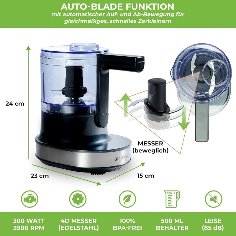 QUICK-JUICER & NUTRI-CHOPPER 4D - Entsafter & Zerkleinerer | Spar-Bundle