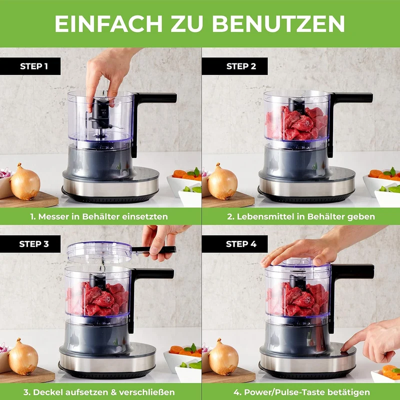 QUICK-JUICER & NUTRI-CHOPPER 4D - Entsafter & Zerkleinerer | Spar-Bundle