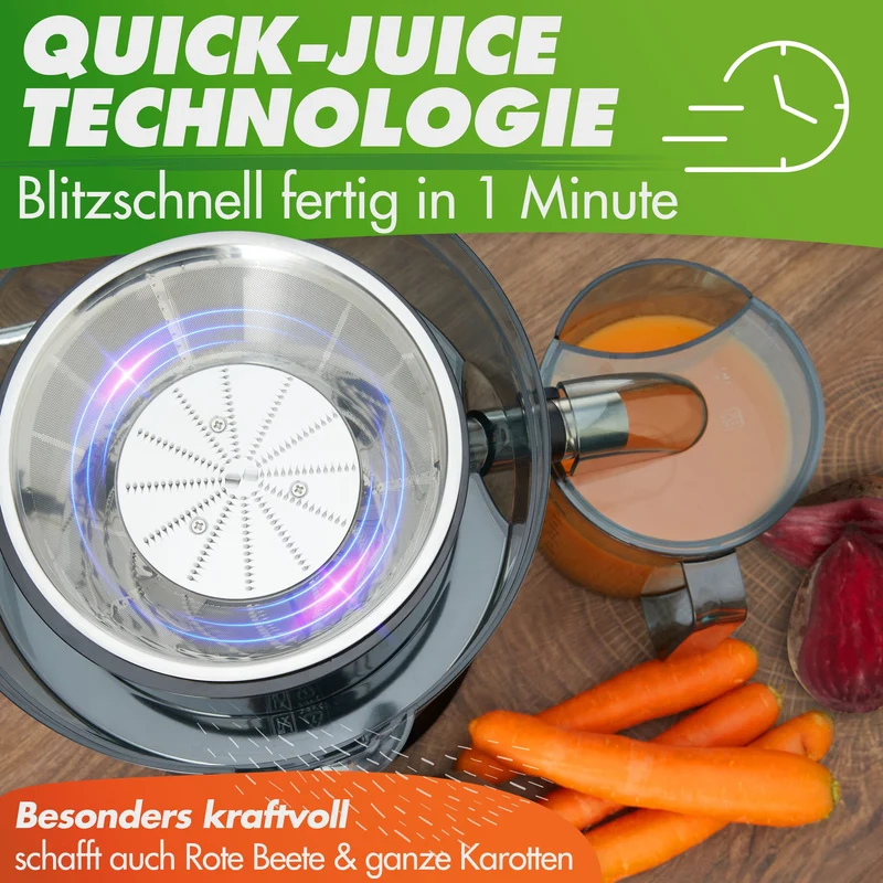 QUICK-JUICER & NUTRI-CHOPPER 4D - Entsafter & Zerkleinerer | Spar-Bundle