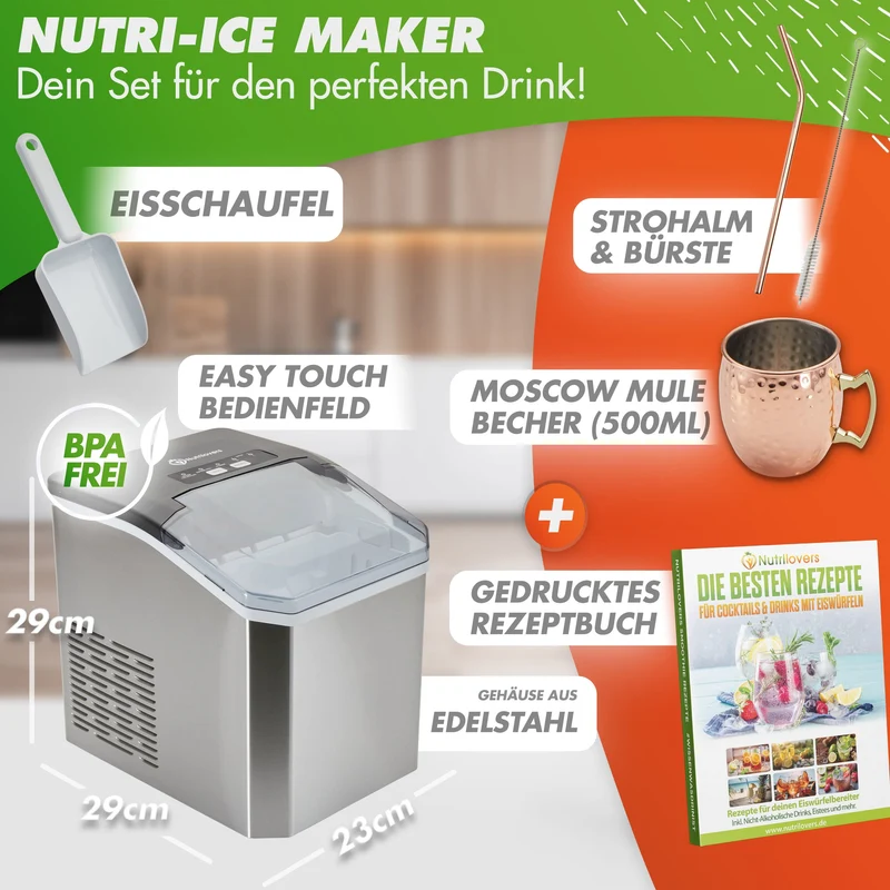 NUTRI-BLENDER & NUTRI-ICE MAKER Eiswürfelmaschine + Smoothiemaker | SPAR-BUNDLE