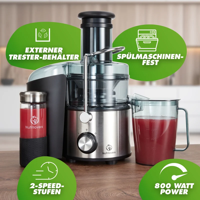 Entsafter QUICK-JUICER MAX Zentrifugal-Entsafter mit XXL-Einwurf