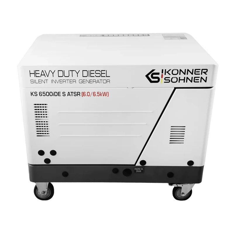 "Könner & Söhnen" Diesel Inverter Generator in Soundproof Casing KS 6500iDE S ATSR - 6kVA Nennleistung - Dieselmotor - 230V