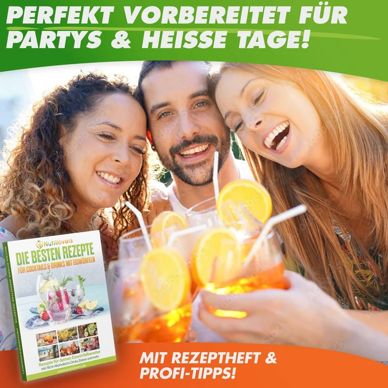 NUTRI-PRESS MAX Slow Juicer + NUTRI-ICE MAKER Eiswürfelmaschine | Spar-Bundle