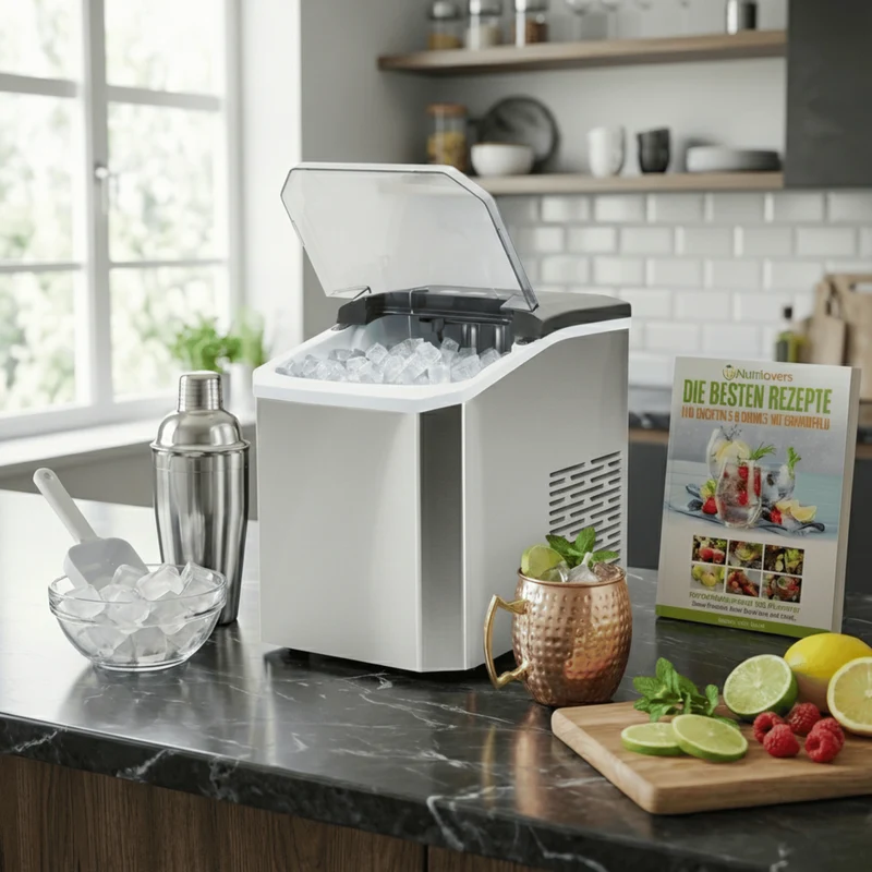 Eiswürfelmaschine NUTRI-ICE MAKER Edelstahl Eiswürfelbereiter