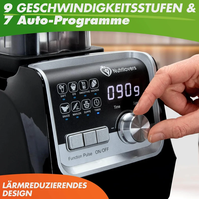 Hochleistungsmixer NUTRI-BLENDER MAX+ 2000W Standmixer, 7 Programme