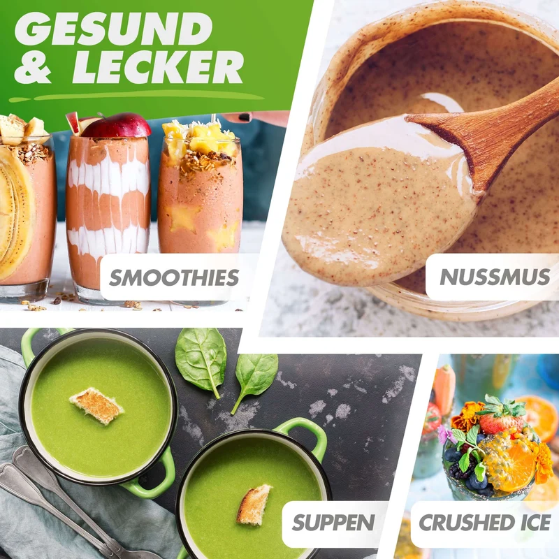 Hochleistungsmixer NUTRI-BLENDER MAX+ 2000W Standmixer, 7 Programme