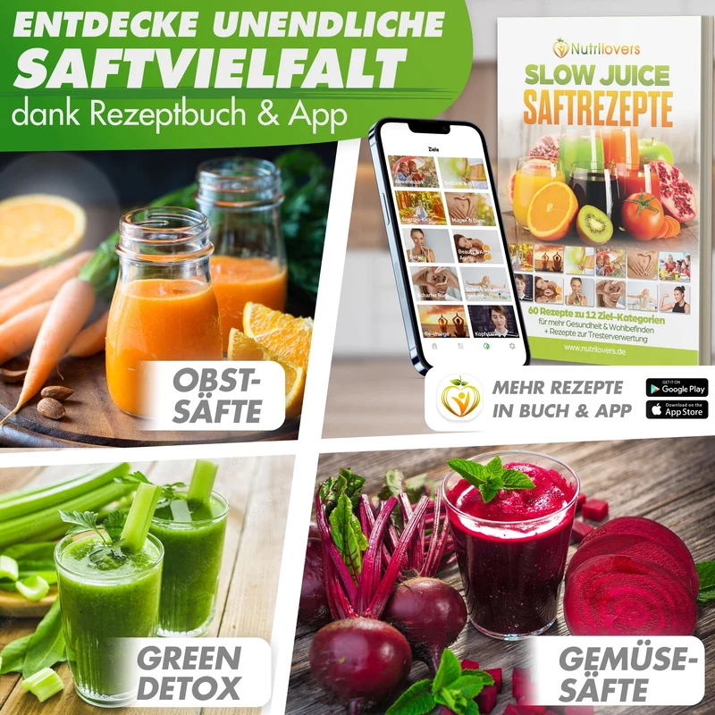 GREEN-PRESS MAX EDELSTAHL (B) Entsafter Slow Juicer mit Edelstahl-Pressschnecke