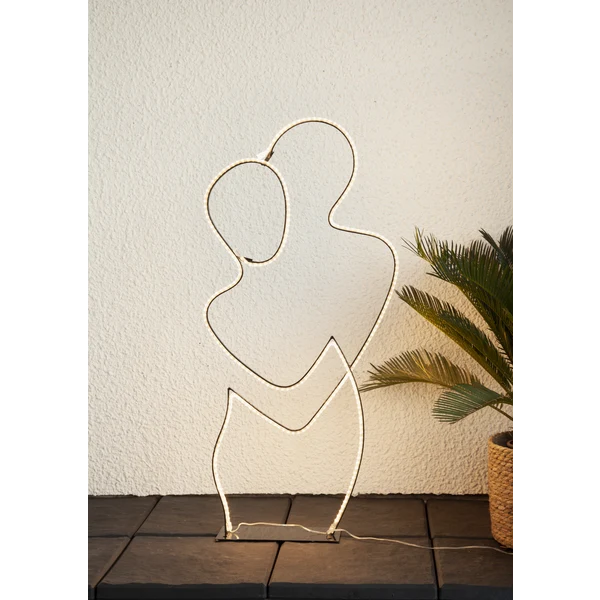 Star Trading LED-Silhouette "Grafico" Umarmung, 280 warmwhite LED, ca. 40x87 cm, 5m Zuleitung, Trafo, outdoor, Vierfarb-Karton