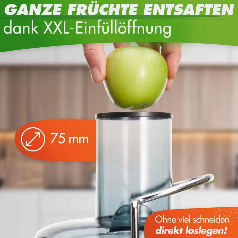 Entsafter QUICK-JUICER Zentrifugal-Entsafter mit XXL-Einfüllöffnung