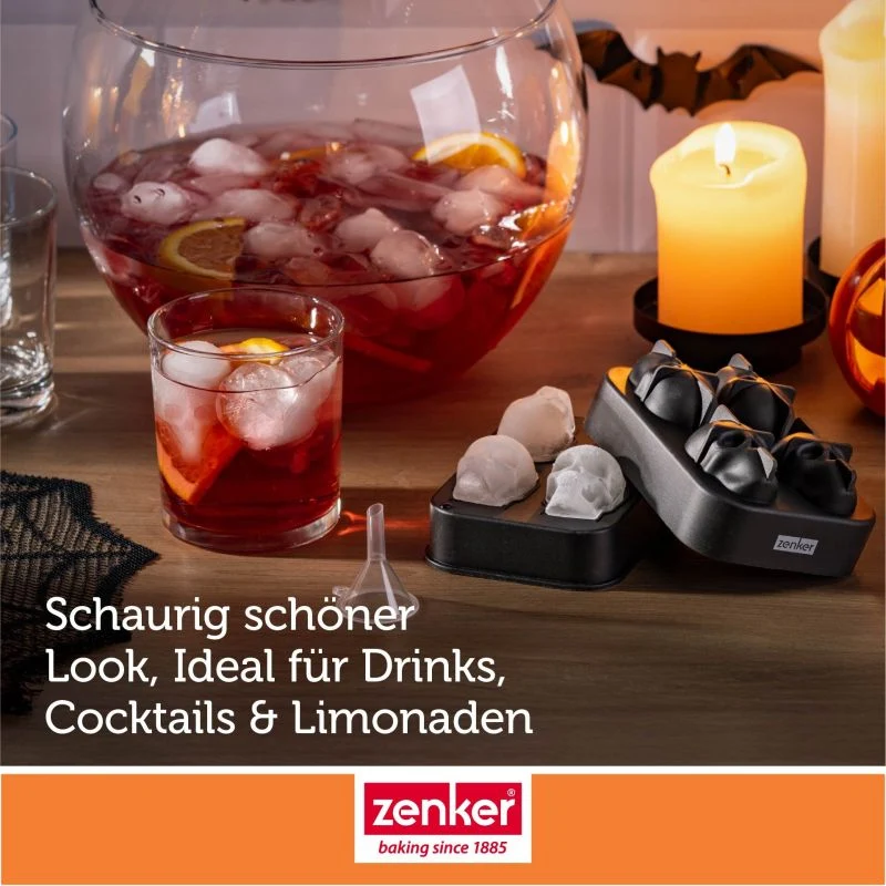 Eiswürfelformer Totenkopf – 4er - Zenker