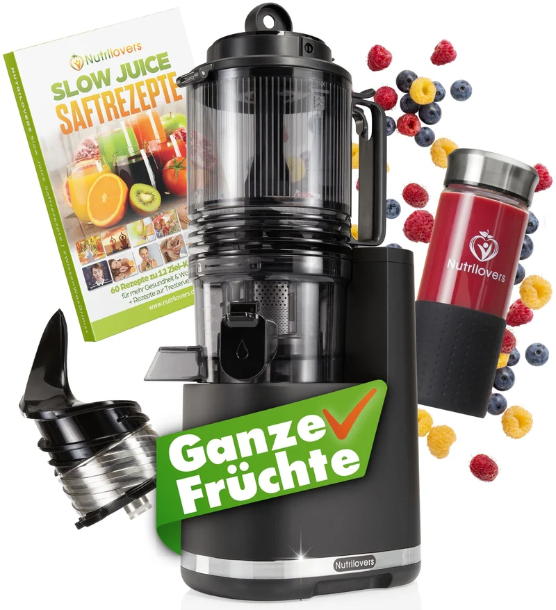 Slow Juicer NUTRI-PRESS MAX+ Ganze Früchte entsaften - 150mm, Edelstahl-Schecke