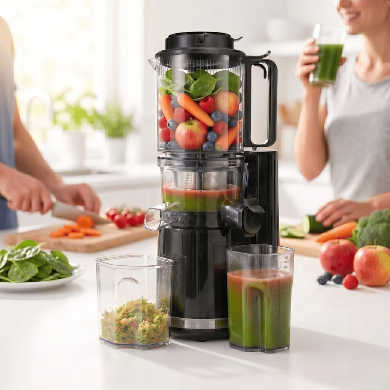 Slow Juicer NUTRI-PRESS MAX+ Ganze Früchte entsaften - 150mm, Edelstahl-Schecke
