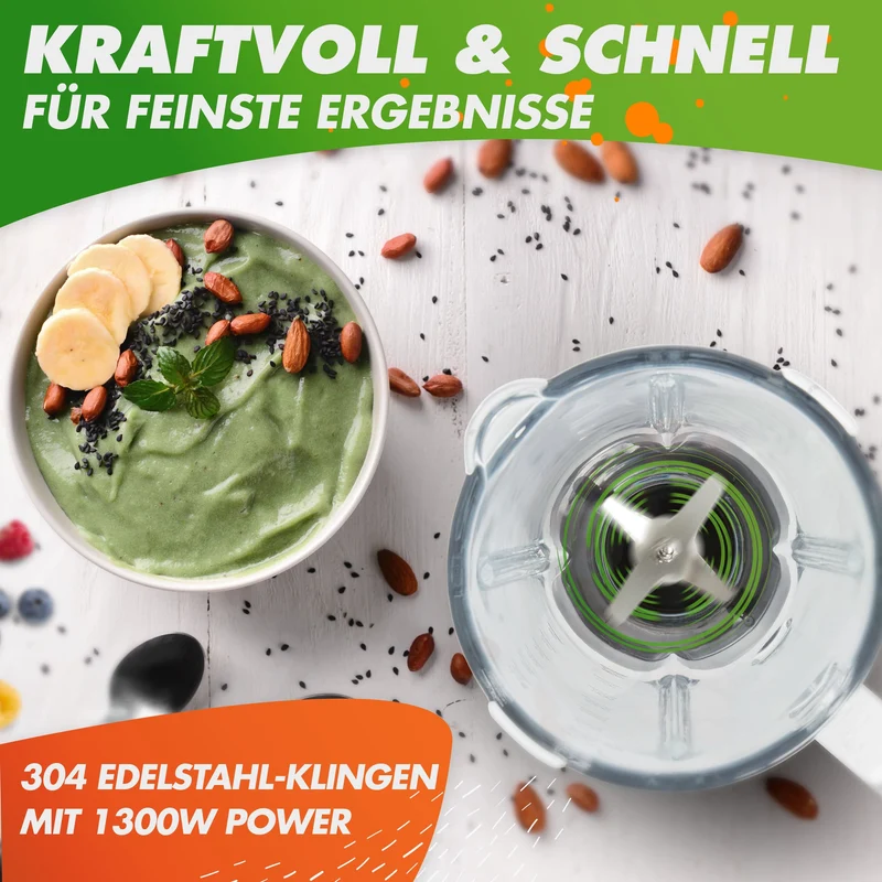 Standmixer mit Glasbehälter NUTRI-BLENDER GLAS - 1300W, 3 Programme