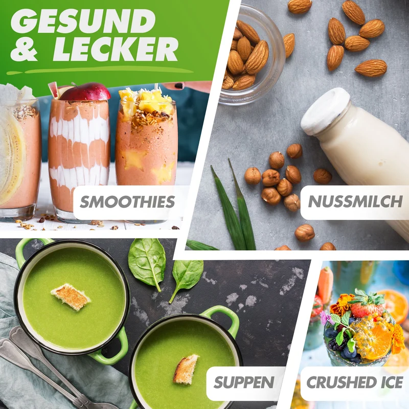 Standmixer mit Glasbehälter NUTRI-BLENDER GLAS - 1300W, 3 Programme