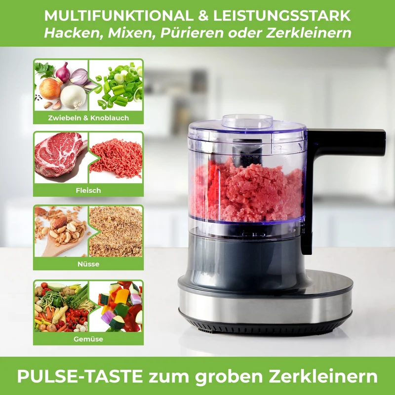 NUTRI-CHOPPER 4D (B) Zerkleinerer Multifunktional| 100% BPA-frei