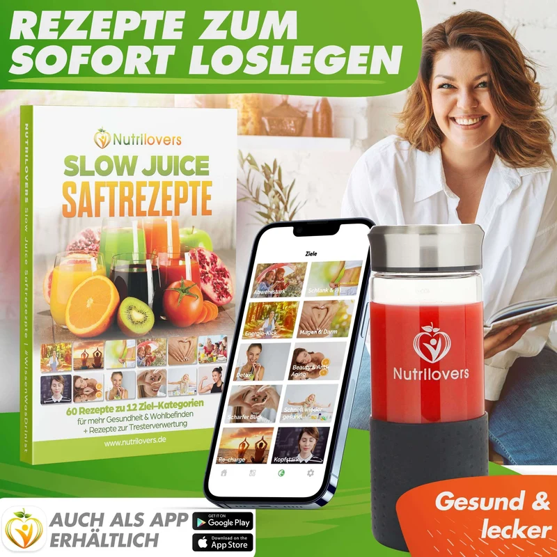 Slow Juicer NUTRI-PRESS NO.1 Premium Entsafter mit 3 Sieben