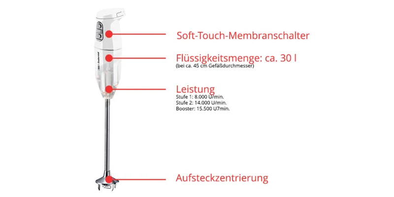 ESGE-Zauberstab cordless PRO, rot