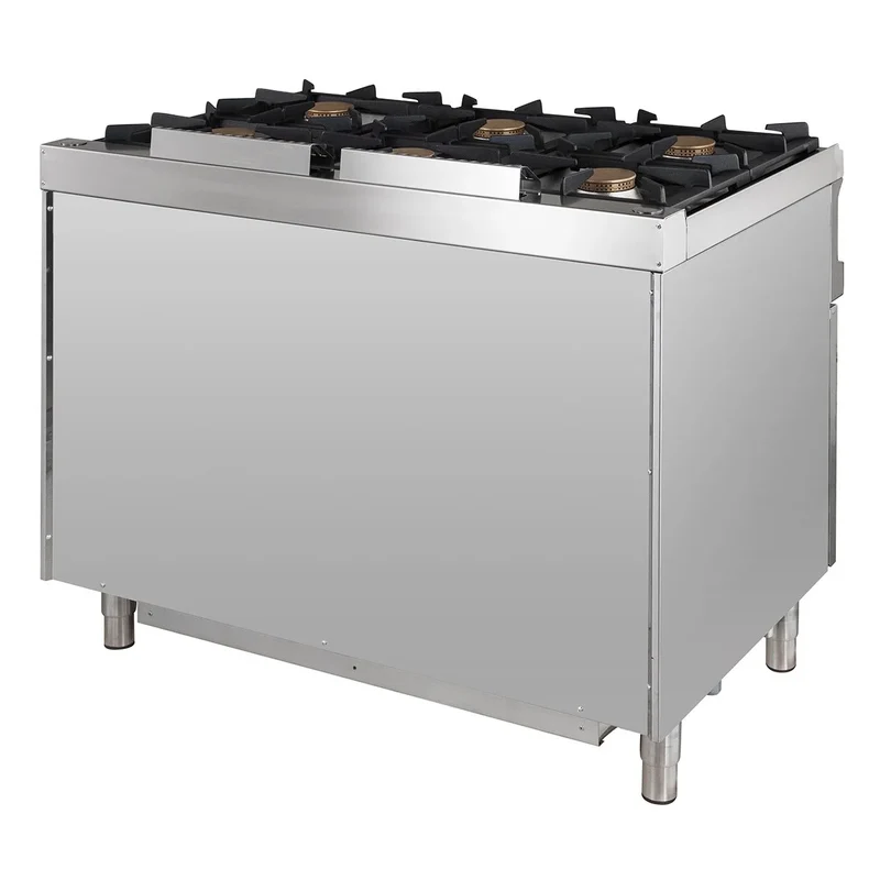 Gasherd Serie 700 - 110/70 mit Gasbackofen - 6 Kochstellen - 42 kW