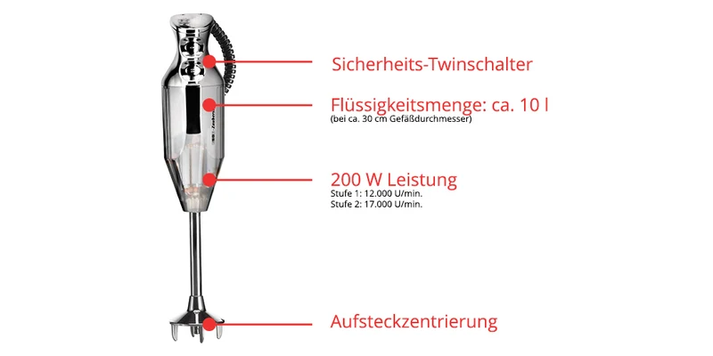 ESGE-Zauberstab M200, chrom