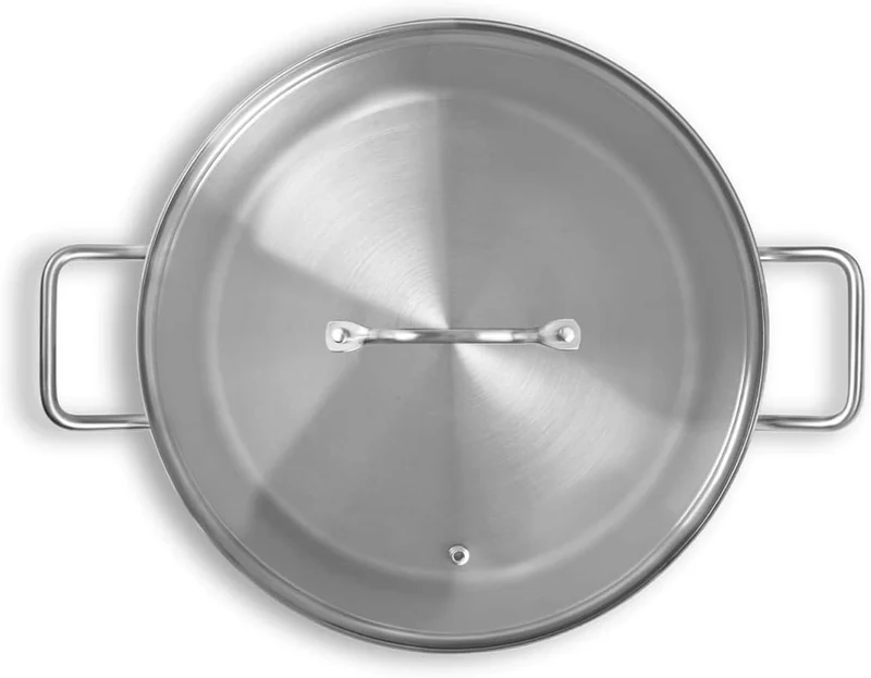 Edelstahl Kochtopf mit Glasdeckel 11 L, inkl. Siebeinsatz/Dampfgarer und Nudelsieb