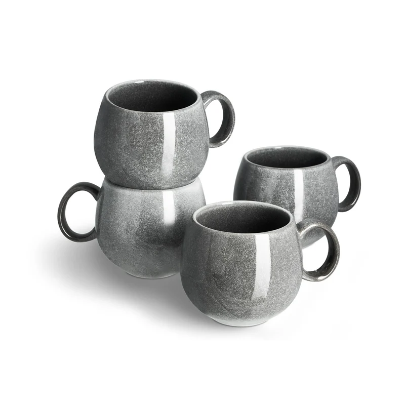 Geschirr-Set Misty Cliff 24-tlg., Steingut Tafelservice für 4 Personen