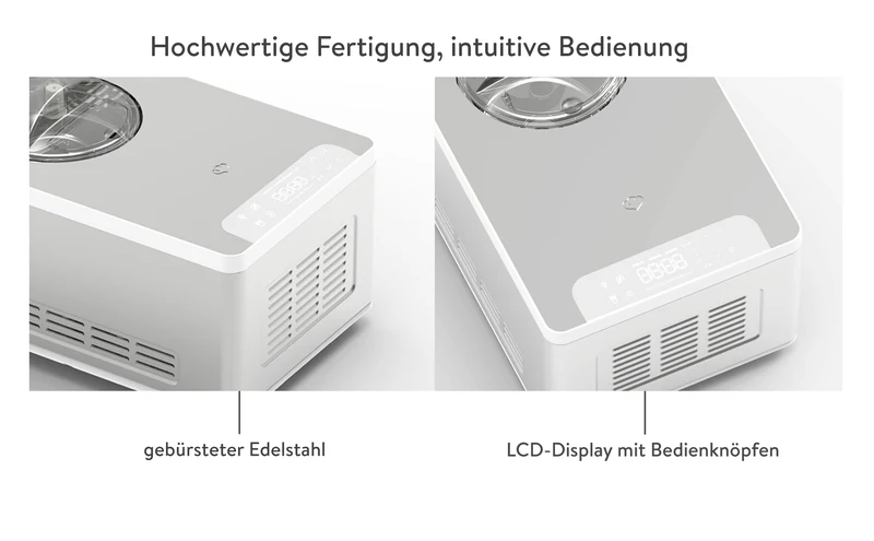 Eismaschine Elisa 2,0 Liter - Anthrazit oder Silber