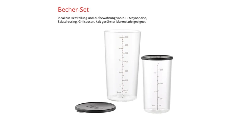 ESGE-Zauberstab Becherset-Glas