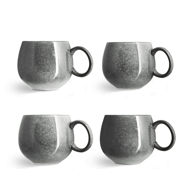 Tasse Misty Cliff 4er-Set - Grau