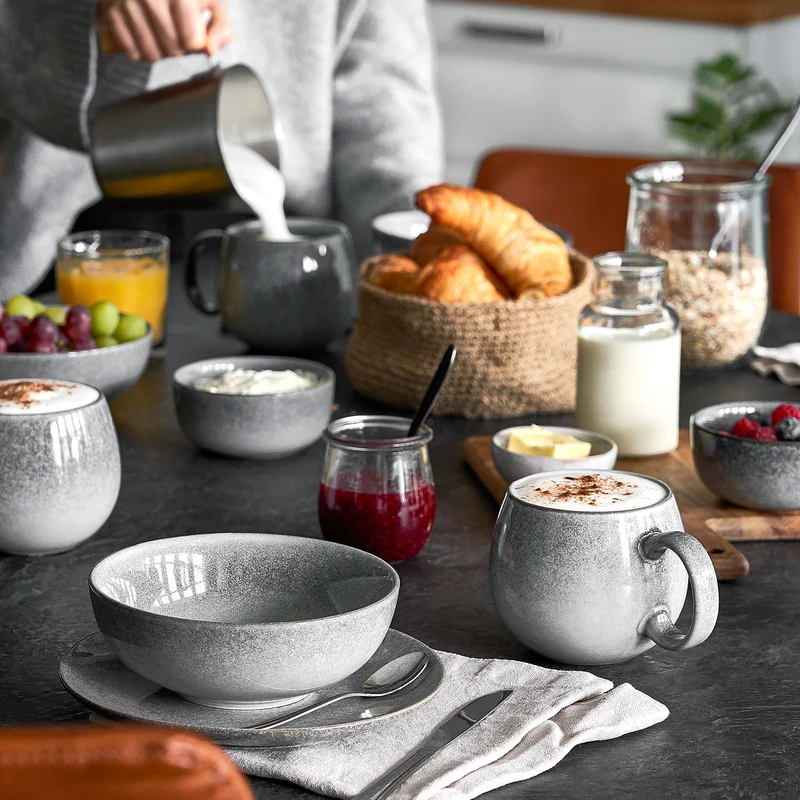 Tasse Misty Cliff 4er-Set - Grau