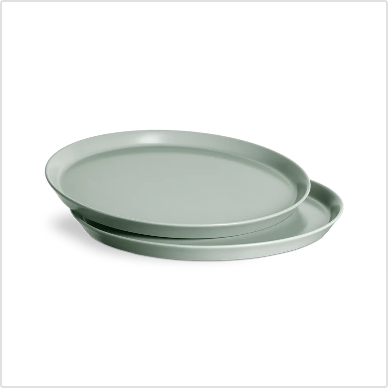 Sweet Scandi 2er Sets Teller à 27cm, aus New Bone Keramik matt - Weiß, Mint oder Anthrazit