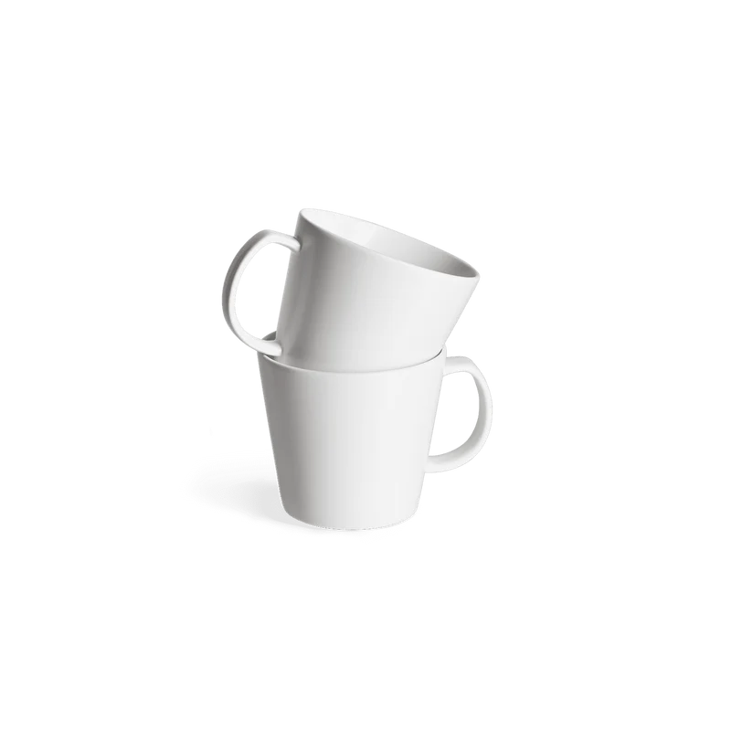 2er-Set Tassen Sweet Scandi aus New Bone Keramik matt - Weiß, Mint oder Anthrazit