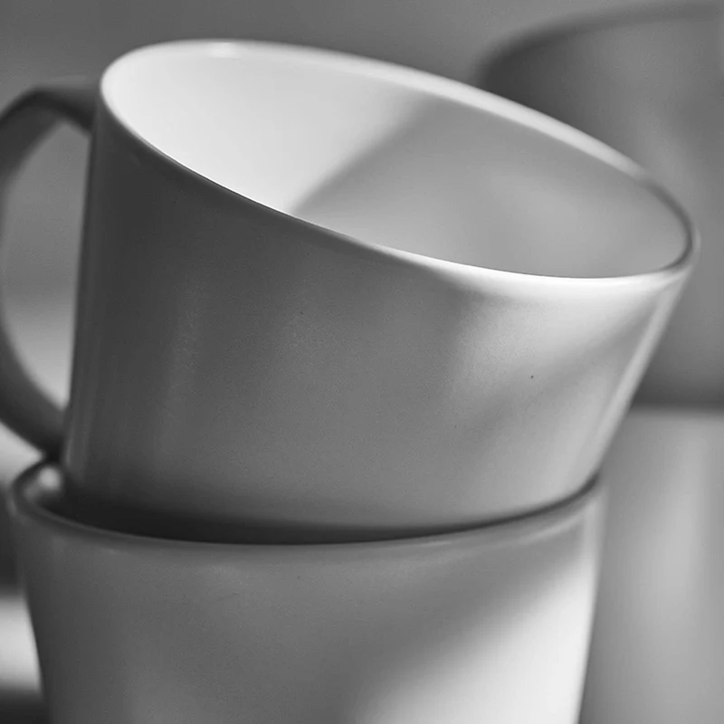 2er-Set Tassen Sweet Scandi aus New Bone Keramik matt - Weiß, Mint oder Anthrazit