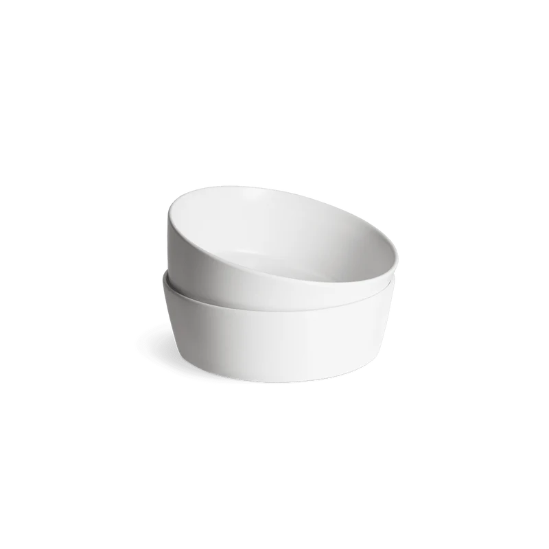 Sweet Scandi 2er-Sets Suppenteller aus New Bone Keramik matt - Weiß, Anthrazit oder Mint