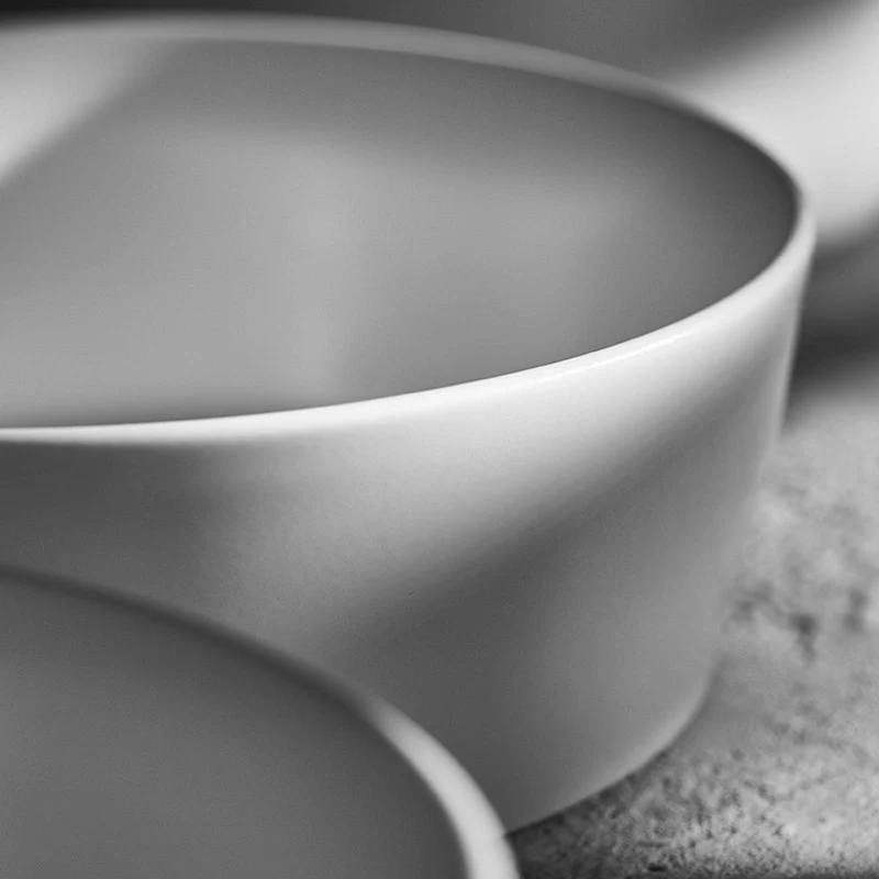 Sweet Scandi 2er-Sets Suppenteller aus New Bone Keramik matt - Weiß, Anthrazit oder Mint