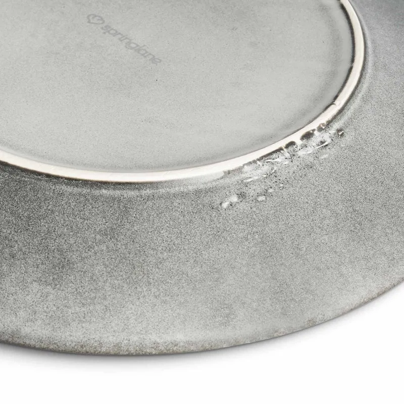 Misty Cliff Geschirrset 24-teilig aus Steingut - Grau