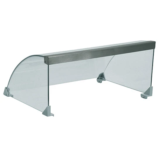Mastro Hustenschutz aus Glas für Würstchenwärmer mit 7 Rollen
