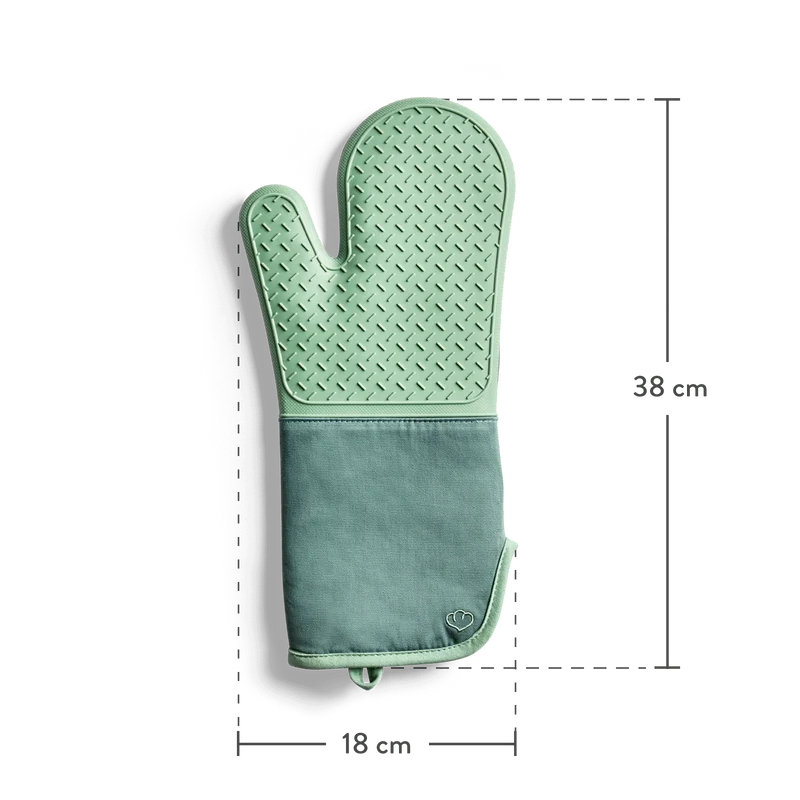 Ofenhandschuhe-Set 2-tlg. Grau oder Mint