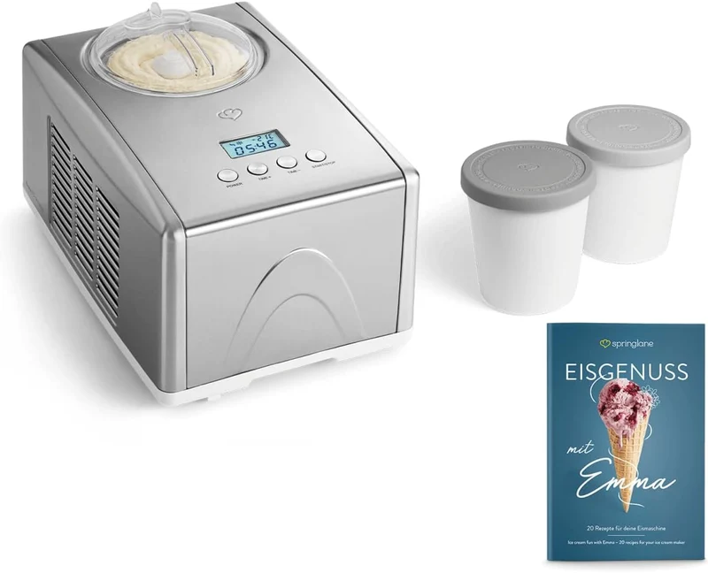 Eismaschine Emma 1,5 Liter - Anthrazit oder Silber
