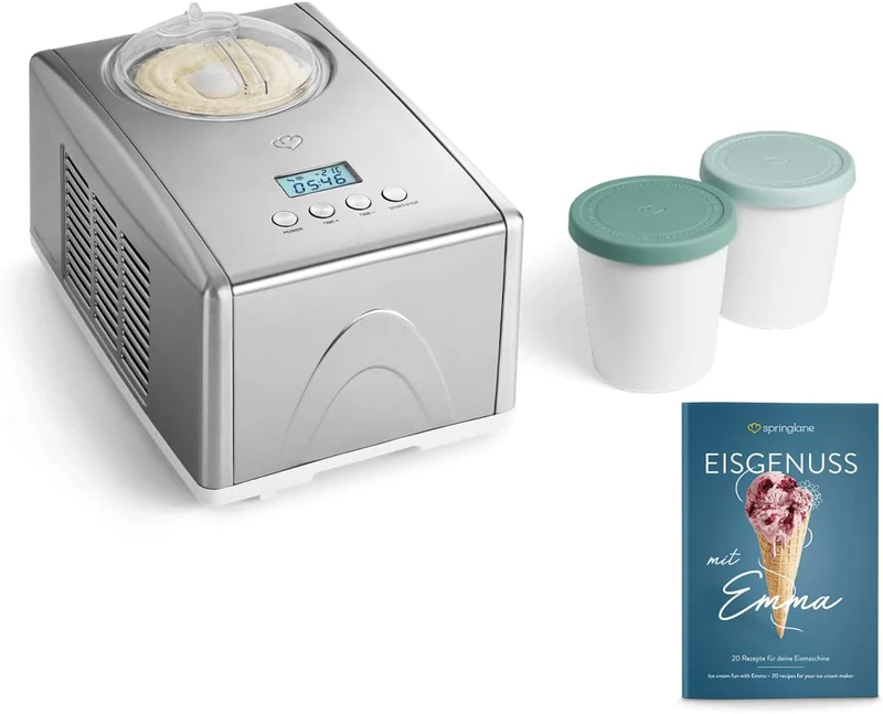 Eismaschine Emma 1,5 Liter - Anthrazit oder Silber