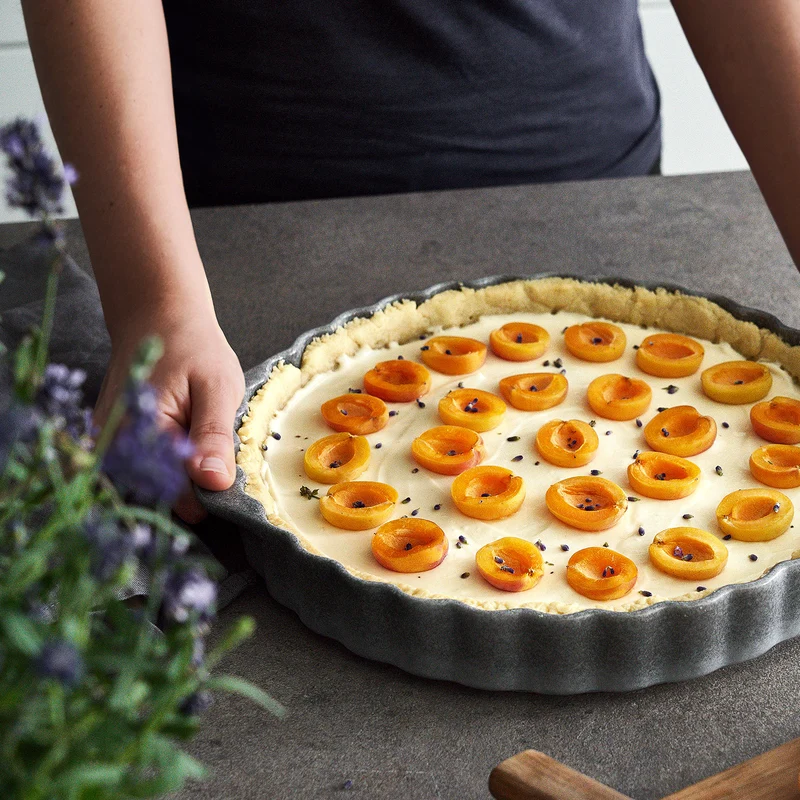 Keramik Tarteform Misty Cliff - Grau