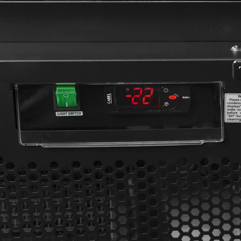 Tefcold Displaygefrierschrank Atom Maxi F2DBB, schwarz
