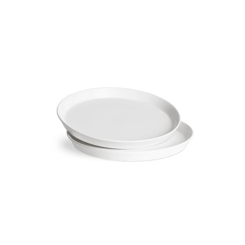Sweet Scandi 2er-Sets Frühstücksteller à 19cm aus New Bone Keramik - Weiß, Anthrazit oder Mint
