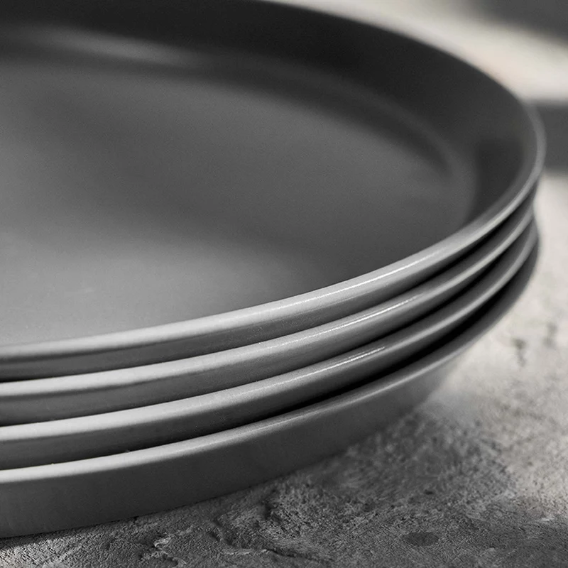 Sweet Scandi 2er-Sets Frühstücksteller à 19cm aus New Bone Keramik - Weiß, Anthrazit oder Mint
